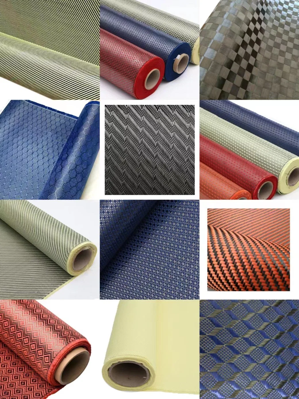 Carbon Aramid Fabric Hybrid Carbon Aramid Mixed Weave Cloth Sheet